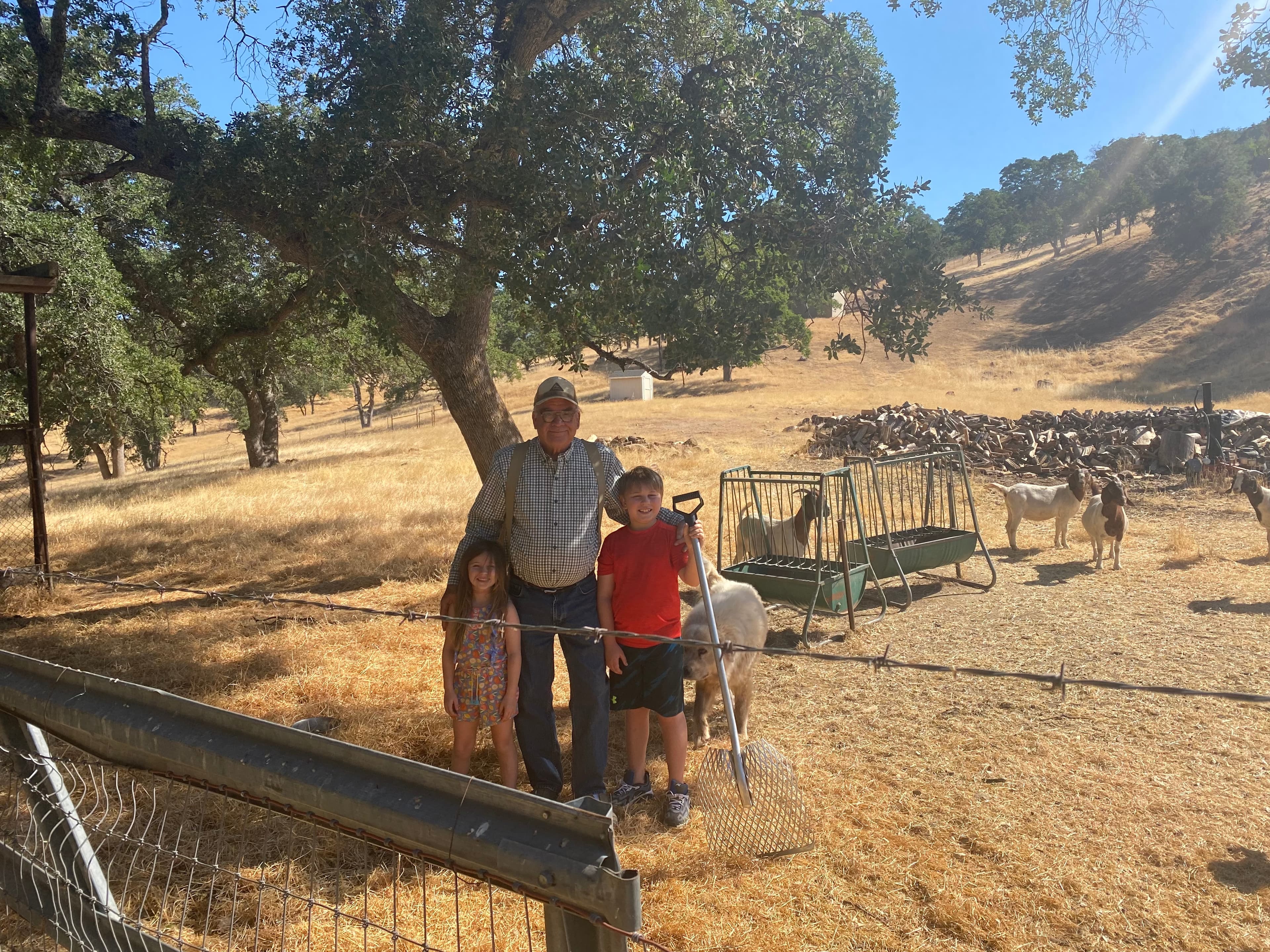 Jack Bankhead with his grandchildren
